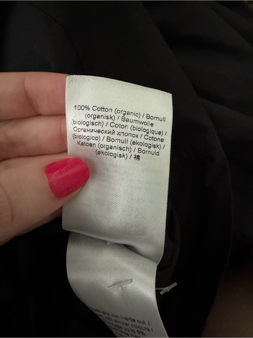 GANNI • black smocked poplin mini dress - Picture 4 of 5